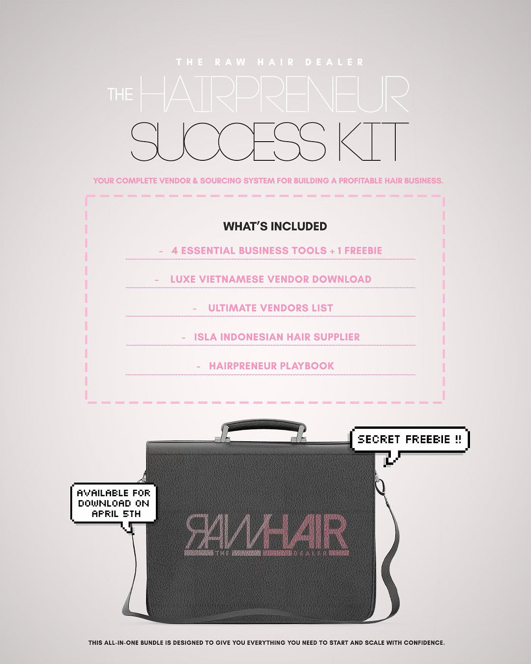 The HairPreneure SUCCESS KIT - RHD APPROVED DISCONTINUED